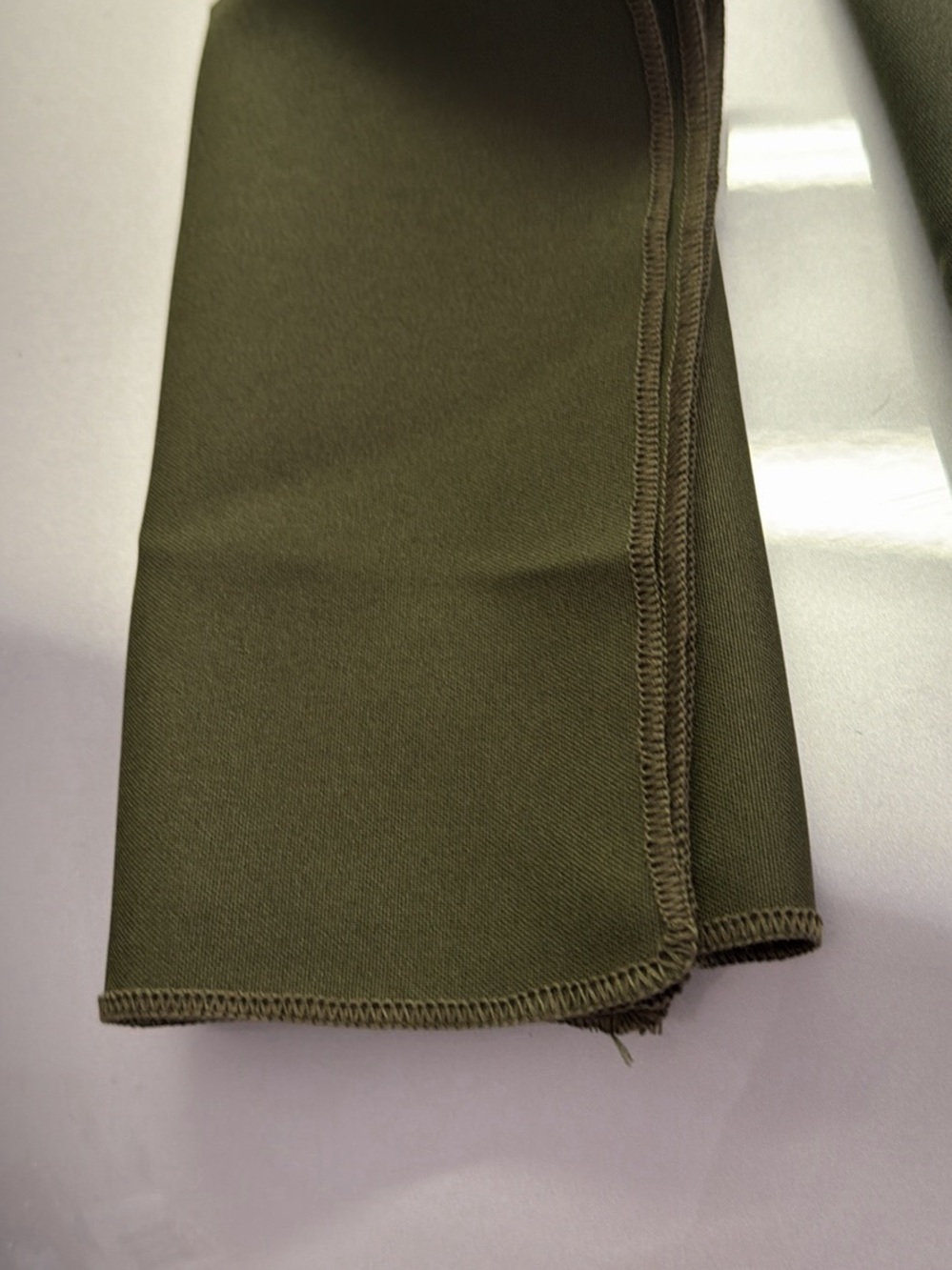 Men's Olive Green Jacket Sleeve Detail